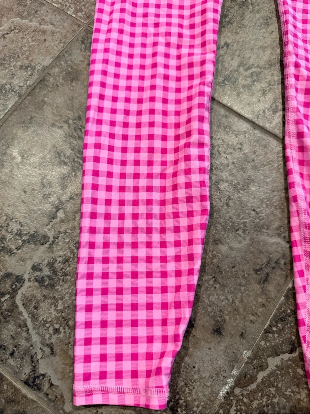 🍗JoyLab 7/8 high rise Pink Gingham Leggings
